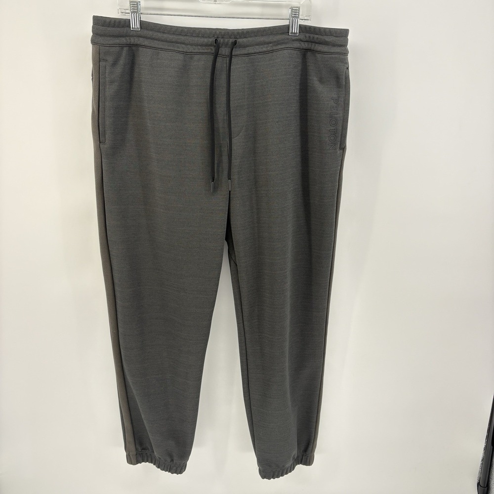 Peloton Men XL‎ (36X27) Gray Athletic Jogger Sweatpants Drawstring Stretch Tech